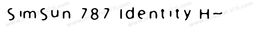SimSun 787 Identity H字体转换